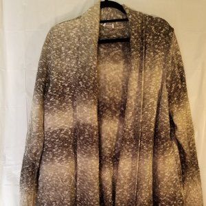 Avenue Grey White Ombre Cardigan 18/20